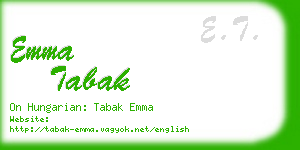 emma tabak business card